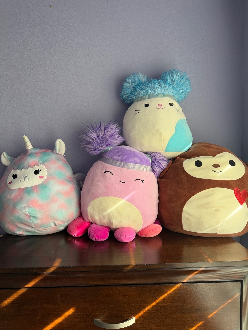 Squishmallows Plush Bundle - Pink, Purple, Blue & Brown Characters